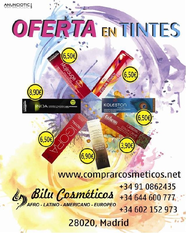 LA MAYOR OFERTA EN TINTES EN COMPRARCOSMETICOS.NET