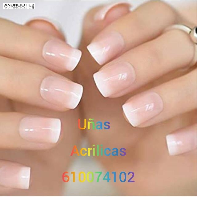 Uñas de gel acrílico semipermanente domicilios