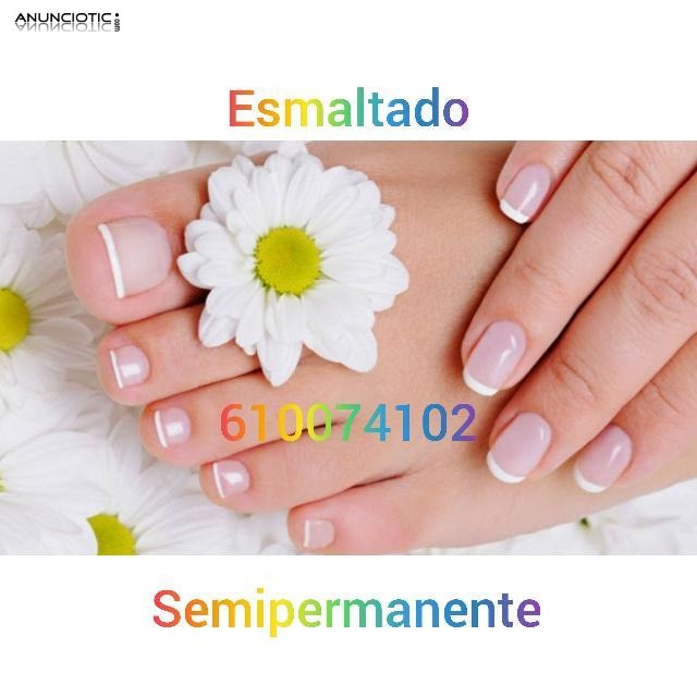 Uñas de gel acrílico semipermanente domicilios