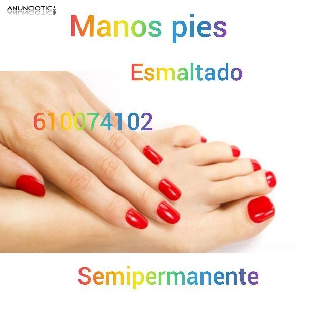 Esmaltado semipermanente manos pies  domicilios