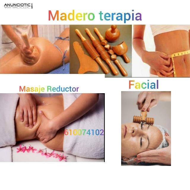 Maderoterapia y masaje reductor 