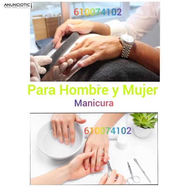 Manicura y pedicura simple o spa hotel y domicilios 