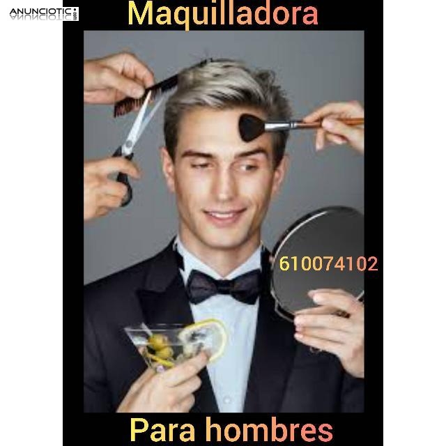 Maquillaje para hombres cenas y reuniones sociales Madrid 