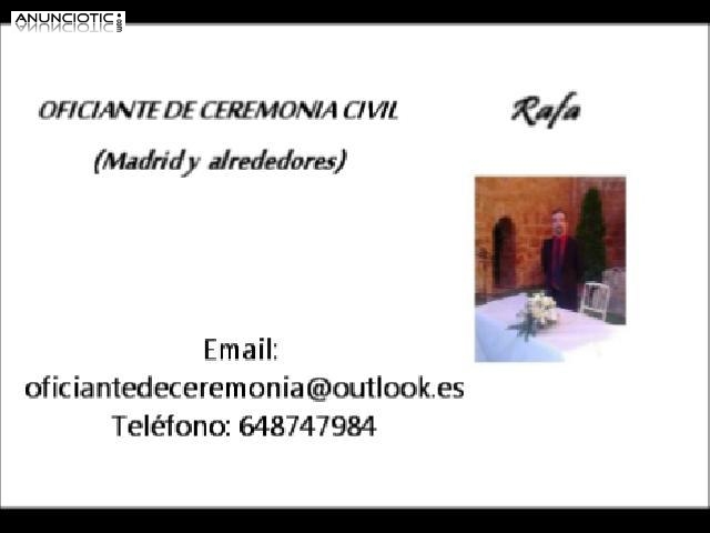 OFICIANTE DE CEREMONIA