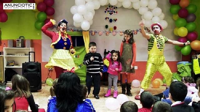 Payasos en Madrid para fiestas de cumpleaños infantiles a domicilio