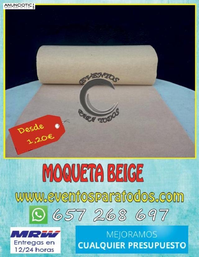 Moqueta beige 3,27?iva incluido