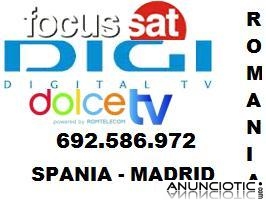 Oficial Antene Parabolice Digi Tv Dolce Focus Zona Madrid