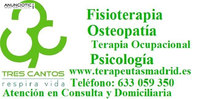 Fisioterapia, Osteopatia, Psicologia y Terapia Ocupacional en Tres Cantos