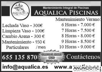 Mantenimiento Piscinas Aqualica