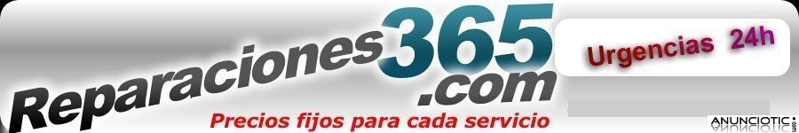 REPARACIONES365, reparaciones de urgencia las 24 horas del día.