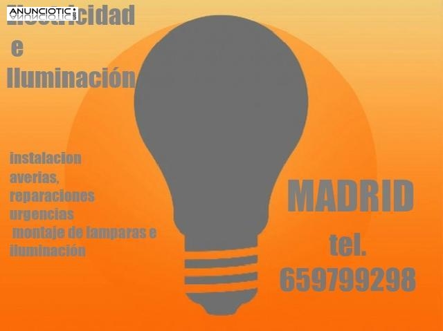 Electricidad e Iluminación MADRID CAPITAL Montaje de LámparasHalógenos Ven