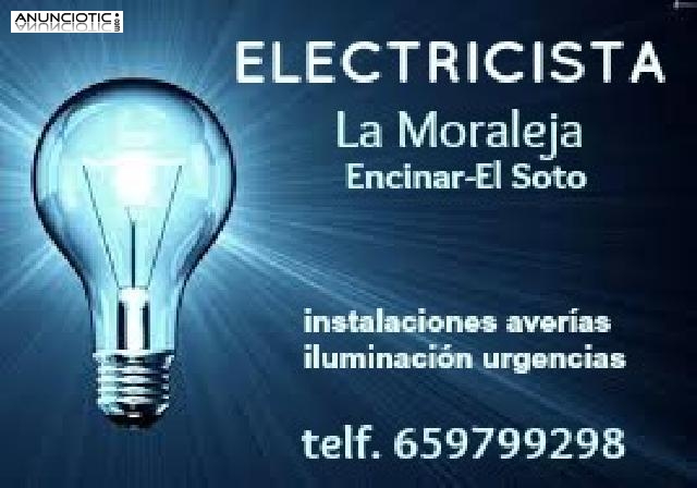 Electricista en La Moraleja-Encinar. Instalaciones, reparaciones y Urgencia