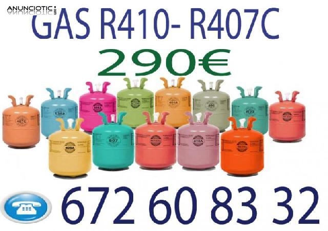 Gas refrigerante en madrid todos 290-350 euros 