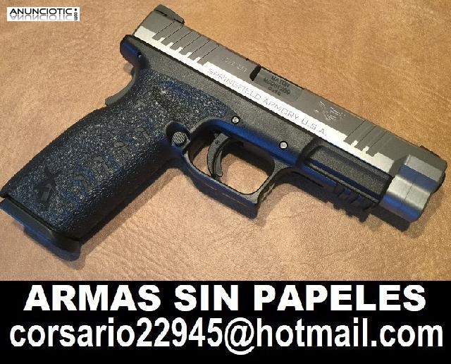 ARMAS SIN PAPELES BERETTA GLOCK Y MAS