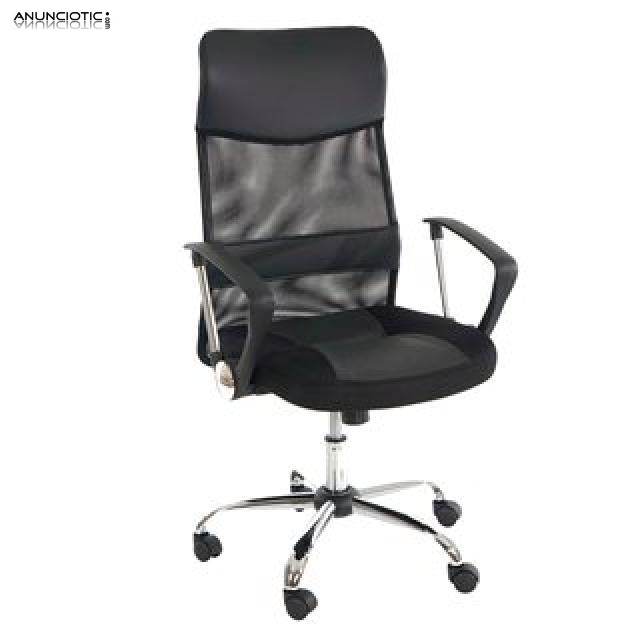 Silla de oficina al mejor precio en negro