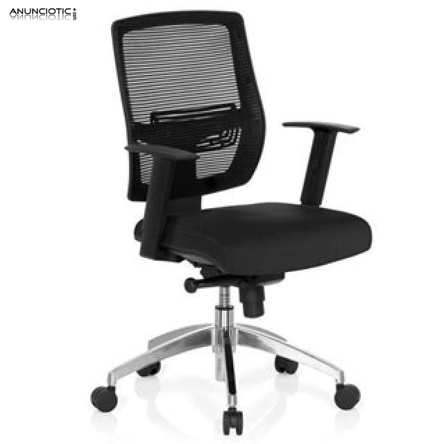 Silla adara soporte lumbar ajustable negra