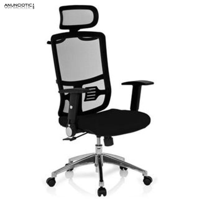 Silla soporte lumbar color negro