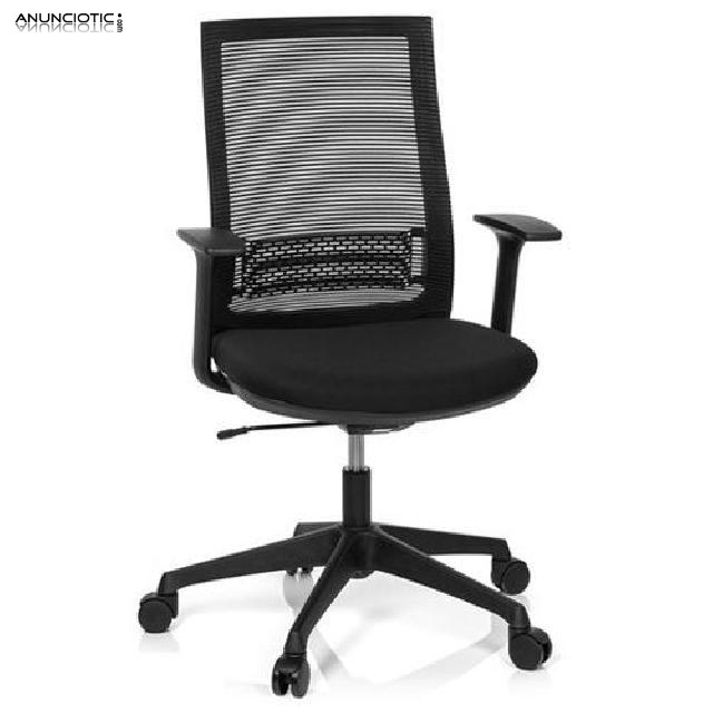 Silla soporte lumbar ajustable negro