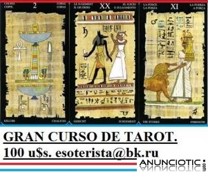 CURSO DE  TAROT ESOTERICO, (Con técnicas esotéricas, en 22 lecciones).  PROF. IGOR J. H. D