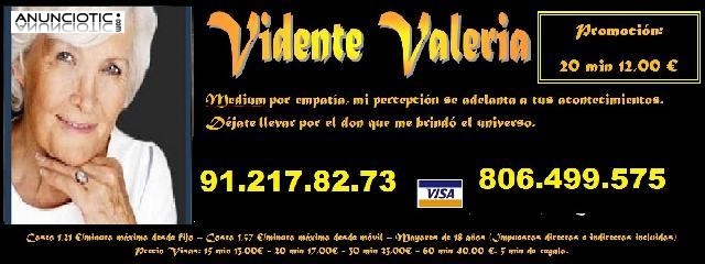 Vidente Medium Valeria, 18 30 min. 912178273, tarot serio