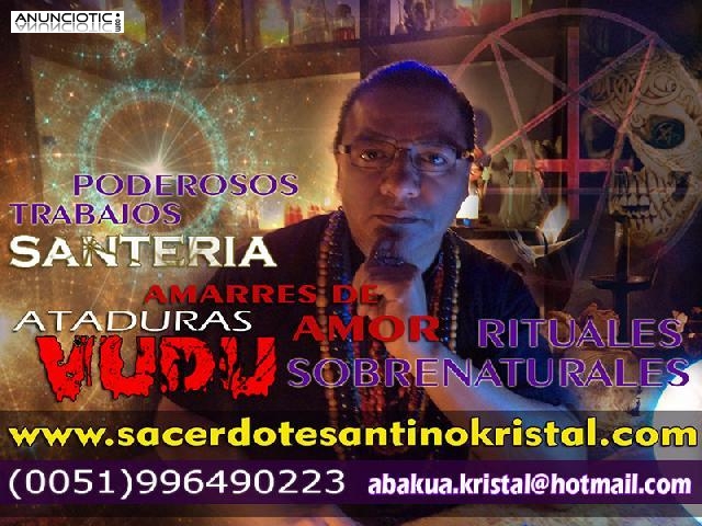 SACERDOTE VUDU SANTINO KRISTAL realiza ALTA MAGIA VUDU.