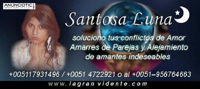 Santosa Luna vidente experta en union de parejas , amarres de amor 