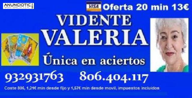 Vidente Valeria, oferta 20 min 13. sin preguntas, muy buena 806 404 117
