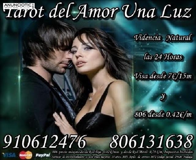 Tarot del Amor UNA LUZ 806 desde 0.42/m