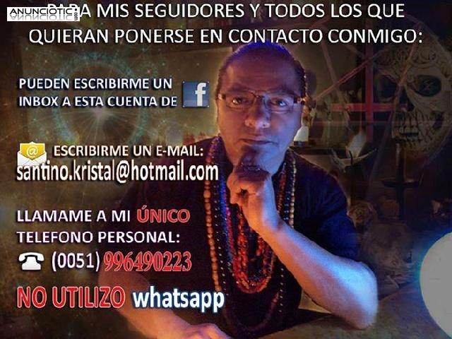 SANTINO KRISTAL ESPECIALISTA en AMARRES y VUDU