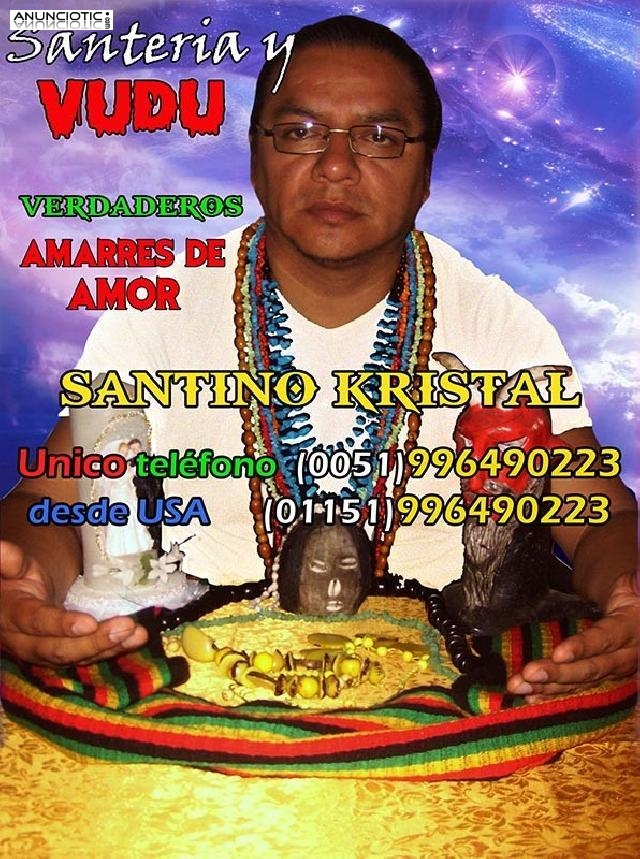 SANTINO KRISTAL ESPECIALISTA en AMARRES y VUDU