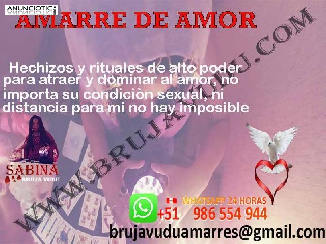 AMARRES DE AMOR BRUJA VUDU