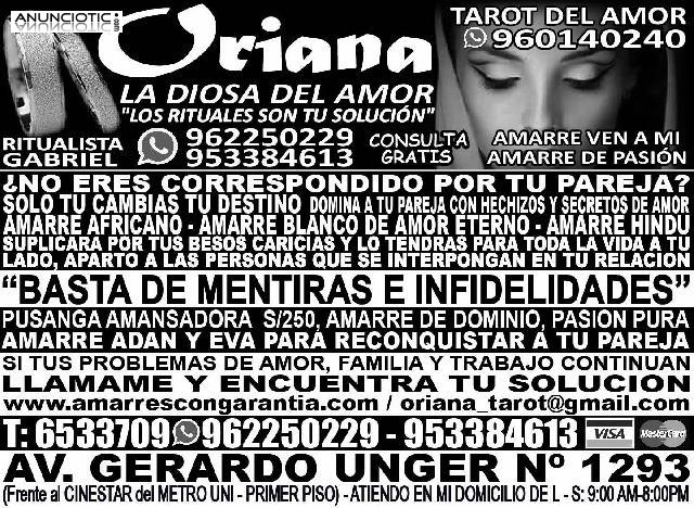 HECHIZA A TU PAREJA AL INSTANTE CON ORIANA LA DIOSA DEL AMOR  ORIANA LA DIO