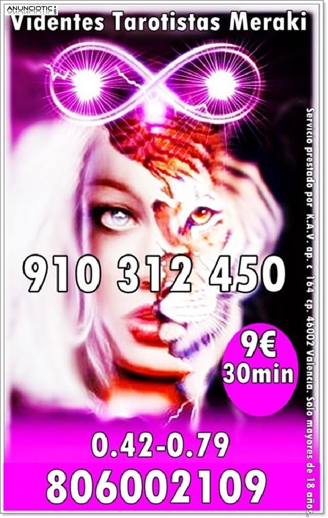 Tarot telefónico bueno y fiable promoción visa 9 35min. 910 312 450 