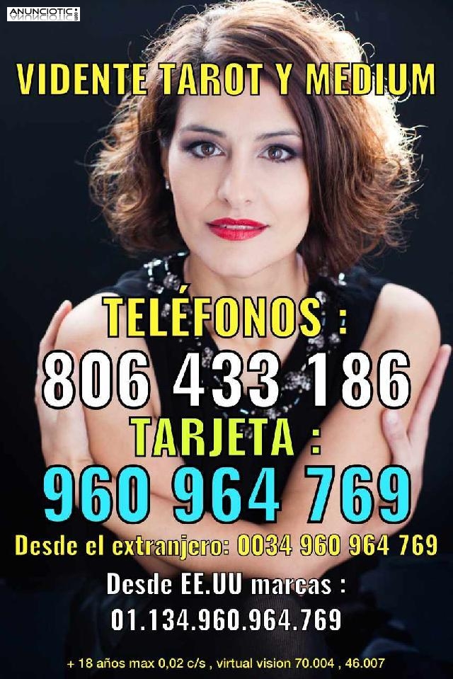 TAROT VIDENTE MEDIUM EFICACES Y VIDENTE CASI GRATIS LLAMA 960 964 769 