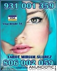 TAROTISTA MIRIAM SUAREZ OFERTA TAROT VISA DESDE 5. TAROT 806 BARATO 0,42 CM MTO