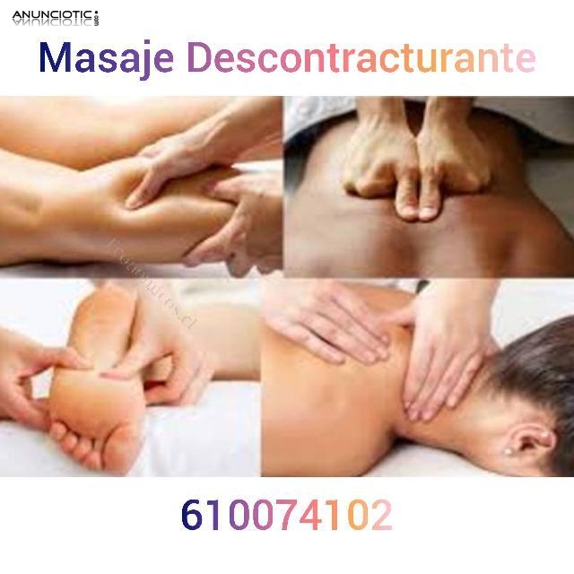 Masaje descontracturante hotel domicilio