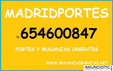 TE MUDAS =654600-847 (*PORTES BARATOS MADRID*)