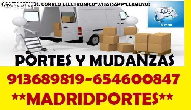 Vehículos C/chofer(65)4,6OxO8,47 Mudanzas en Madrid