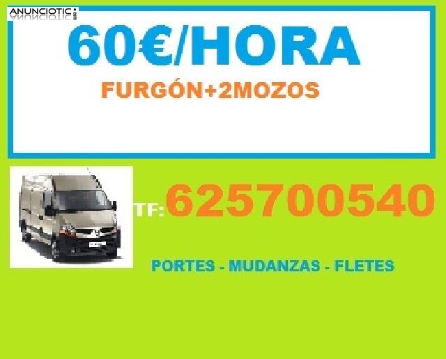 ofrecemos el servicio de portes y minimudanzas en majadahonda 6*25/70*05/40