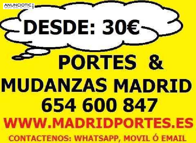 MUDANZAS MADRID Y PORTES MADRID (9(1(3(6(8)9819-(PRECIOS ECONOMICOS)