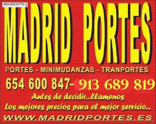TARIFAS DENTRO DE MADRID D3SD.30(65,46008+47)PORTES EN ARGANZUELA, RETIRO 