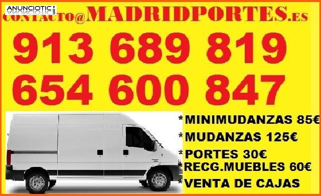 MUDANZAS Y PORTES ANTI CRISIS=9,,13689,,819(ECONOMICAS EN USERA)