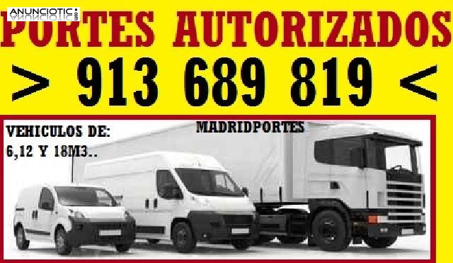 MUDANZAS ZONA TORREJON DE ARDOZ=6546-OO847(PORTES BARATOS TETUAN)