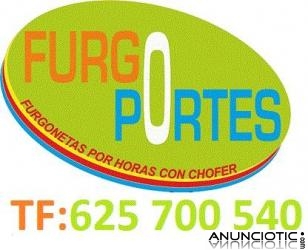 PORTES BARATOS MADRID *AL62:57:00:54:0 FURGONETA CON CONDUCTOR