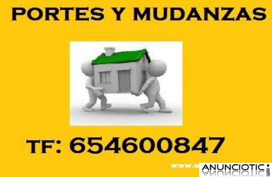 SERVICIOS DE PORTES 654*/6008·47 BARATOS MADRID Y ALREDEDORES