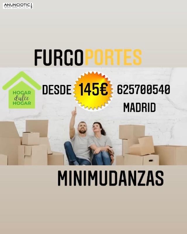 Transporte Muebles (625-700 -540) Mudanzas Madrid