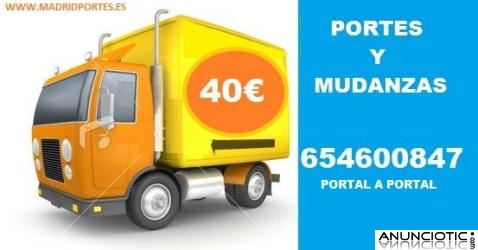 Mudanzas-: (654-600847)PORTES BARATOS MADRID