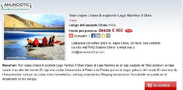 Tour viajes Lhasa & explorar Lago Namtso 5 Dias 