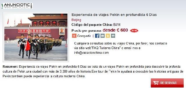 Experiencia de viajes Pekin en profundida 6 Dias 