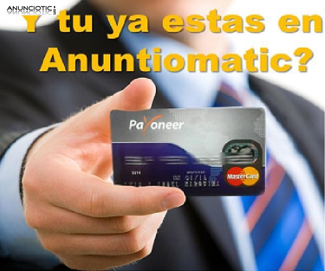 Gana dinero online con ANUNTIOMATIC